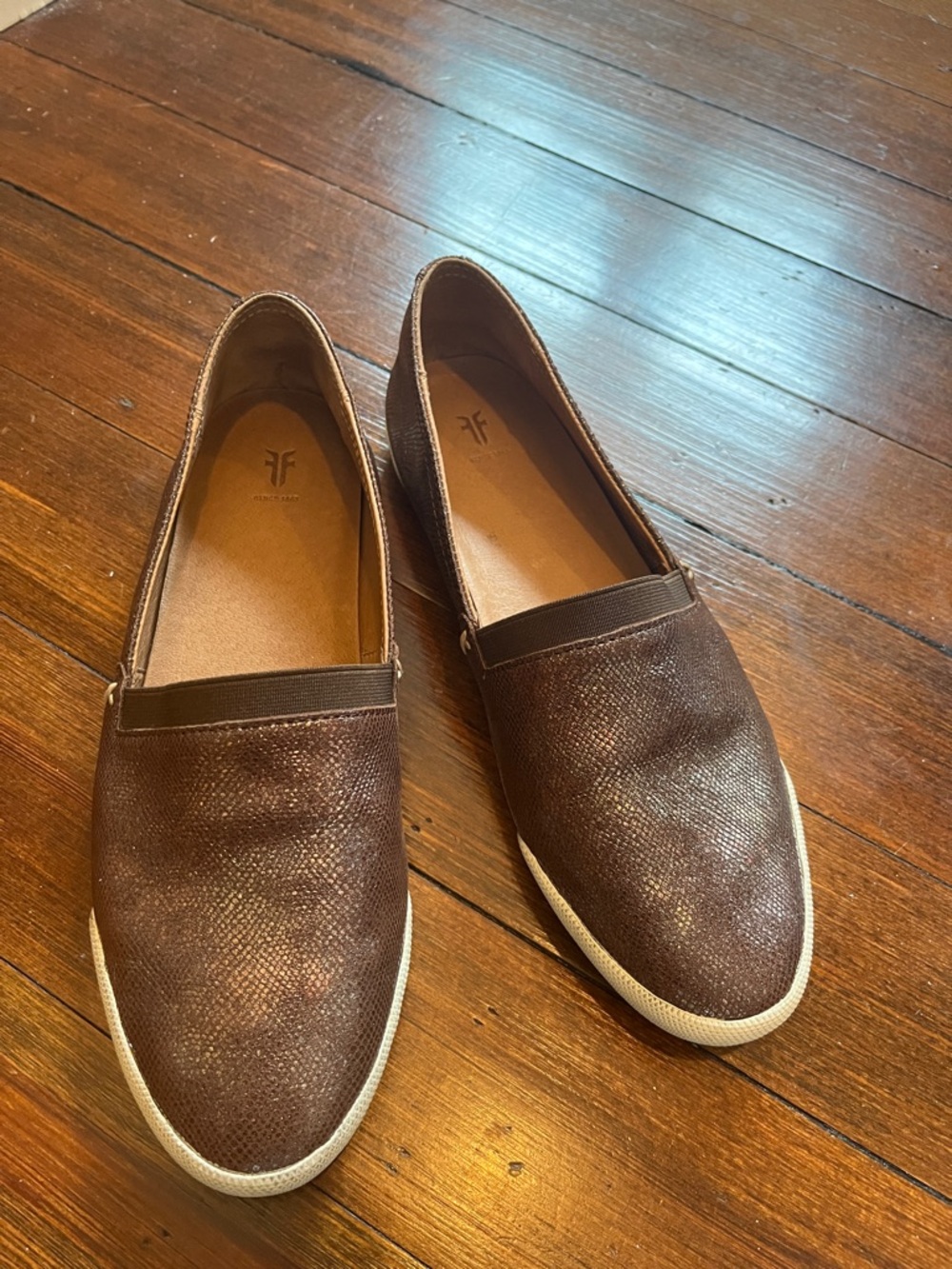 Frye Brown Slip-On Flats/Loafers 7